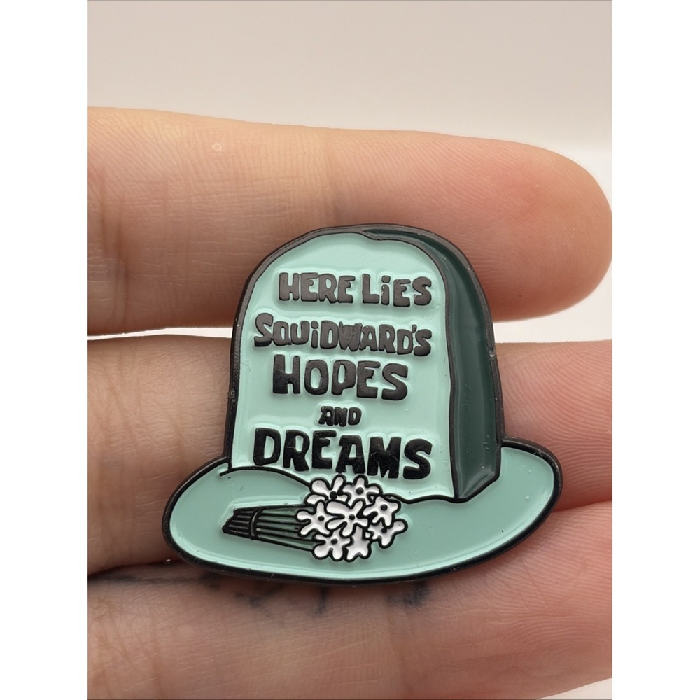 Here Lies Squidward’s Hopes And Dreams SpongeBob SquarePants Lapel Hat Pin